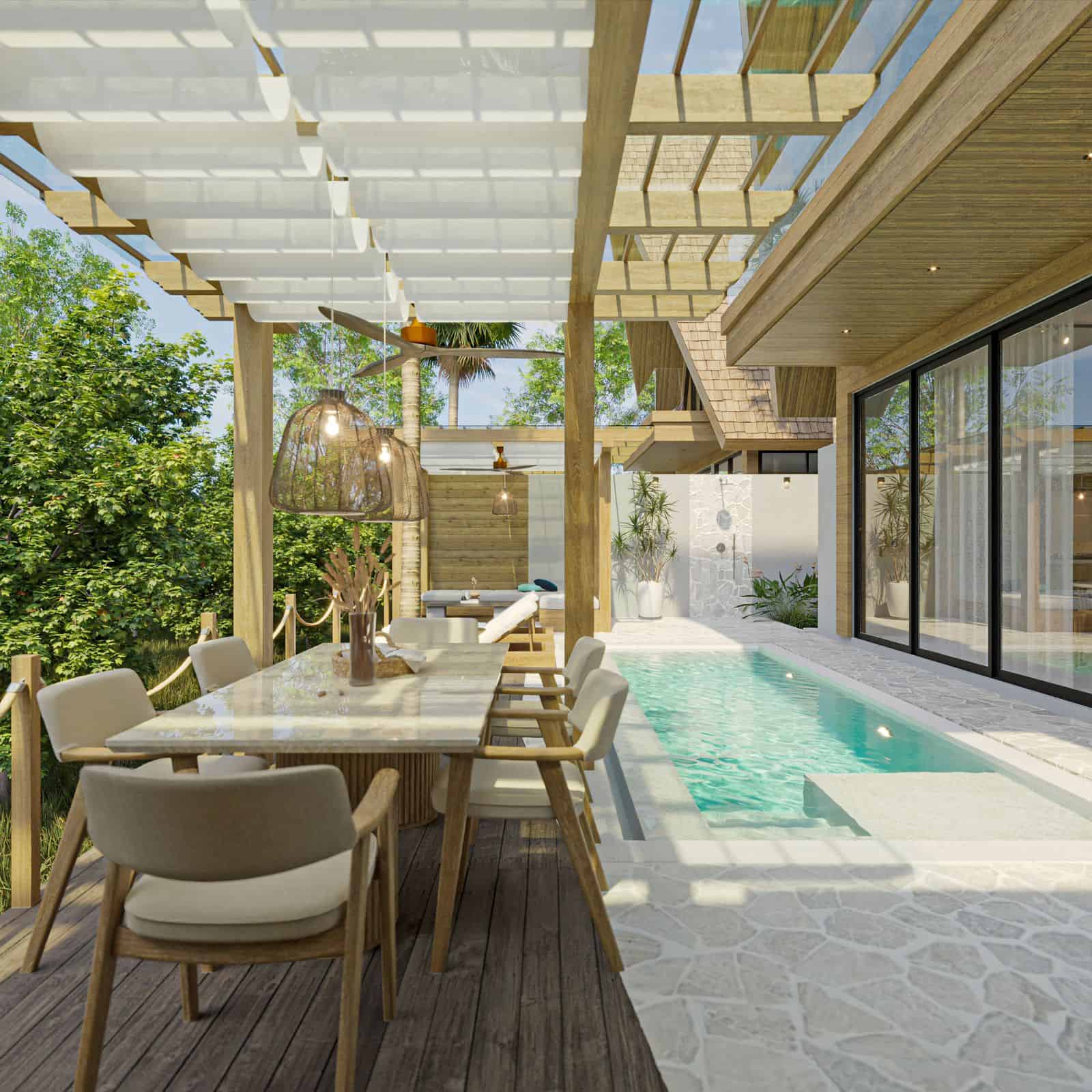 JUNGLE VIEW 2 BEDROOM VILLA FOR SALE LEASEHOLD IN PECATU BE-1336 